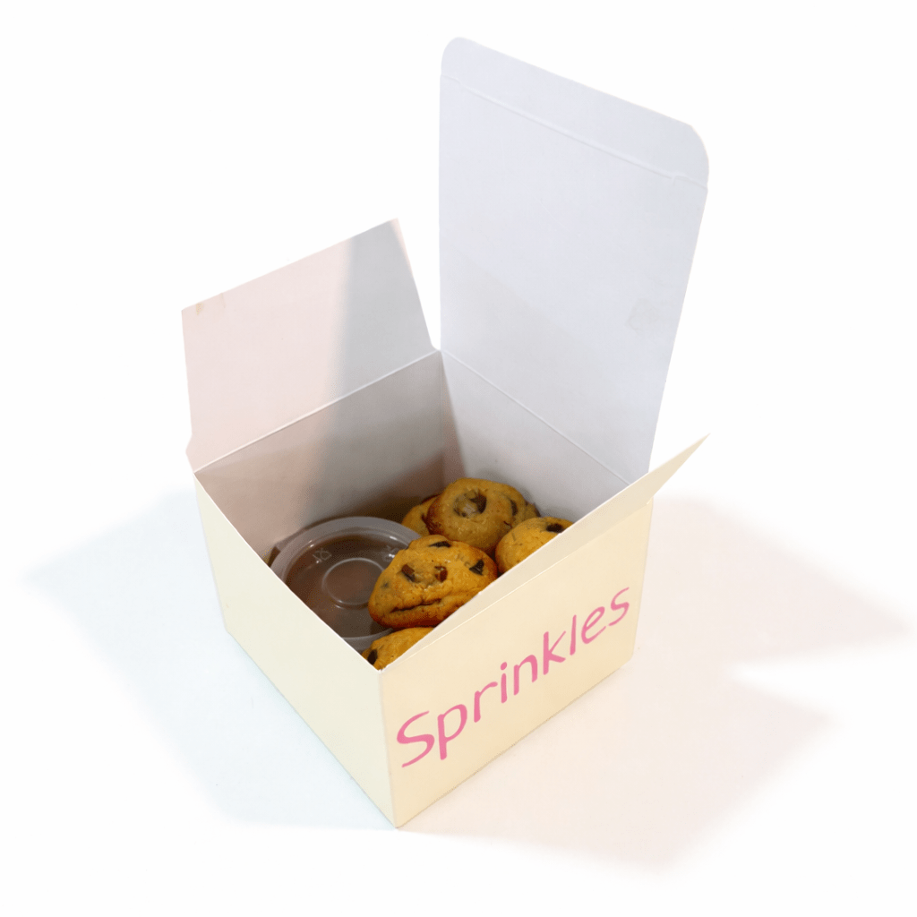 Mini Cookie Bites with Chocolate Dip (8 pcs) - Sprinkles